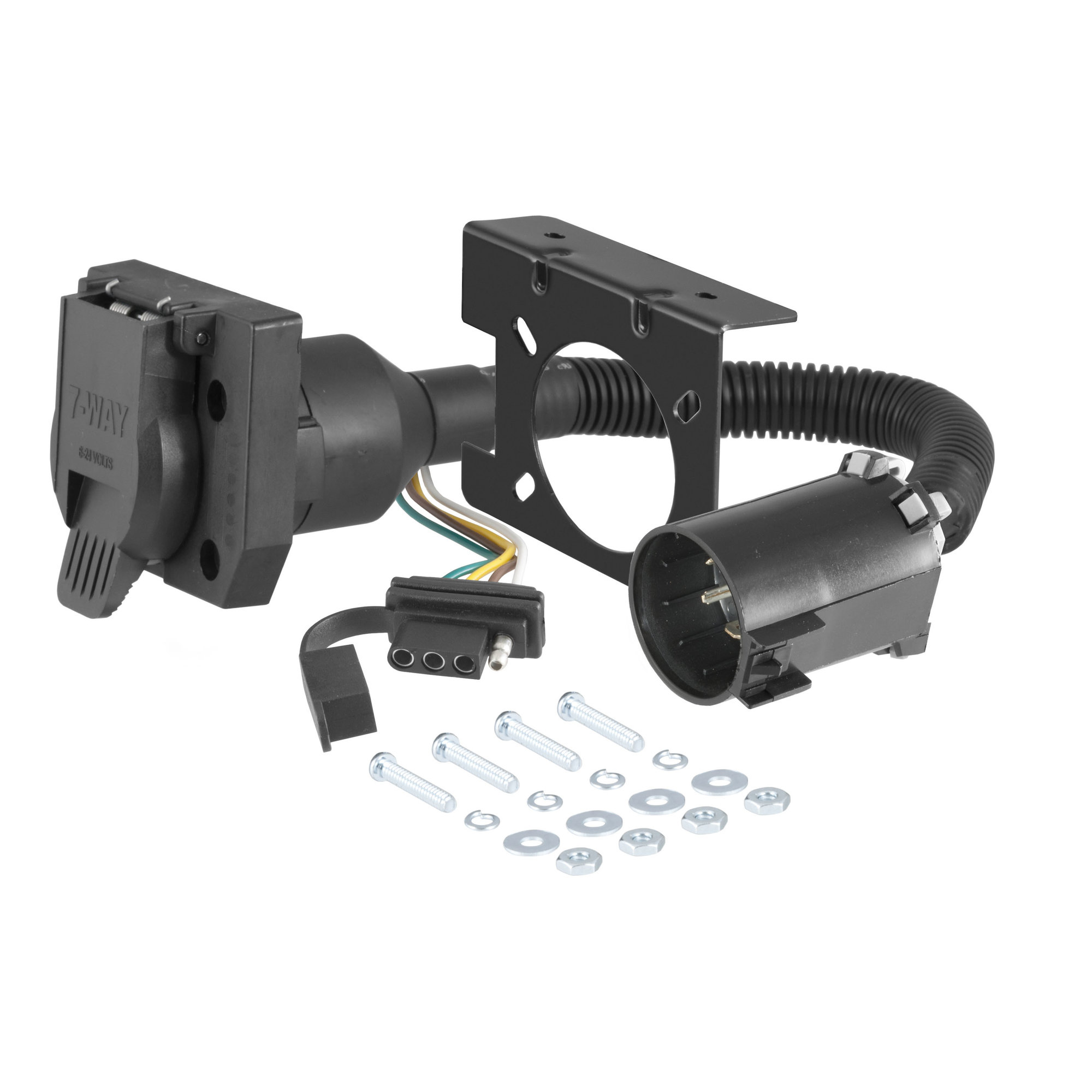 CURT 55774 Hitch Wiring Harnessfor 2011-2018 Grand Cherokee WK2 and 2018-2019 Cherokee KL with Factory Tow Package