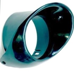 1967 - 1968 Camaro Dash Air Vent Bezel, Left Hand in BLACK, 3925743