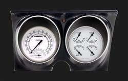 1967 - 1968 Camaro Dash Instrument Cluster Housing with Gauges (Classic White), Custom OE Style