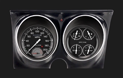 1967 - 1968 Camaro Dash Instrument Cluster Housing with Gauges (Autocross Series), Grey, Custom OE Style