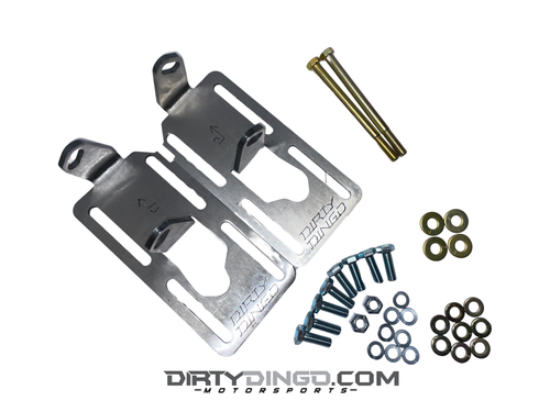 Dirty Dingo Adjustable Conversion Engine Mounts LS1 Swap 88-98 4WD GM Truck RAW