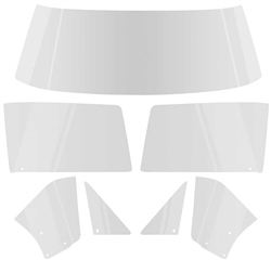 1967 Camaro CLEAR CONVERTIBLE Glass Kit, 7 Pieces
