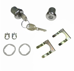 1967 - 1985 Camaro Door Locks Set with Short Cylinder 7/32 Inch, GM Later Style Round Head Keys