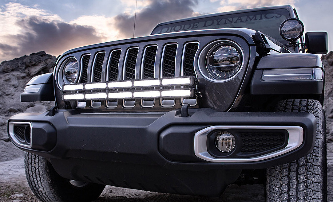 Diode Dynamics 30" Bumper LED Light Bar Kit for 18-26 Jeep Wrangler JL