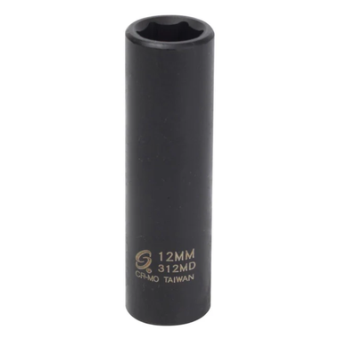 Sunex Tools 312MD 12mm 3/8" Deep Impact Socket