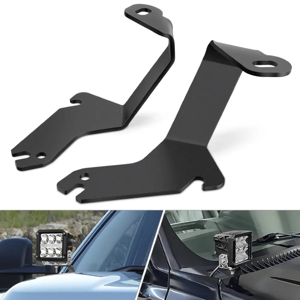 Ditch Light Hood Hinges Mounts For 1999-2006 Chevrolet Silverado Tahoe Suburban GMC Sierra Yukon
