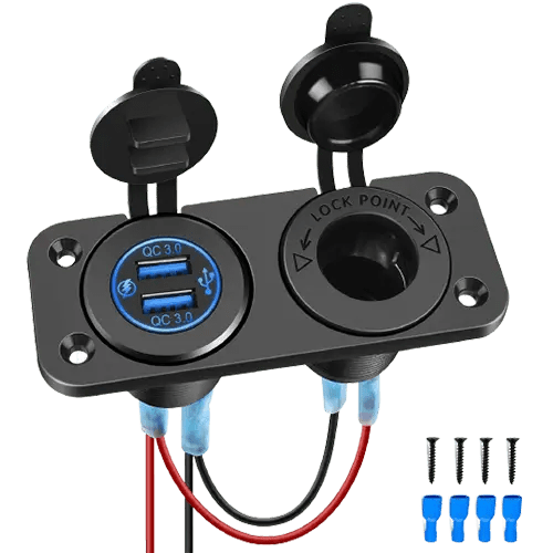 Dual QC 3.0 USB Charger | Cigarette Lighter Socket