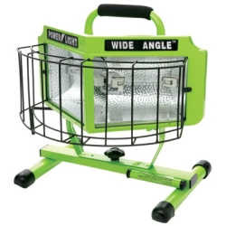 Halogen Work Light, 1000 Watt, Wide Angle Surround Lens, On/Off Switch
