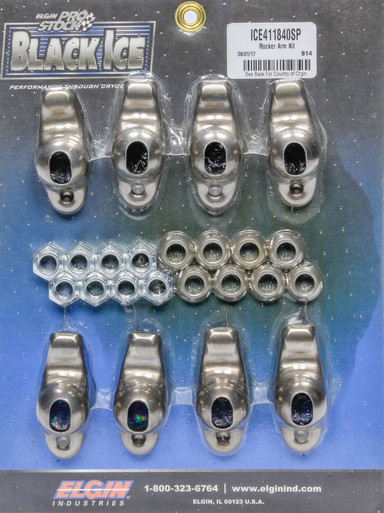 Elgin SBC B/I Rocker Arm Kit 1.60 Ratio 7/16 Stud ICE411840SP