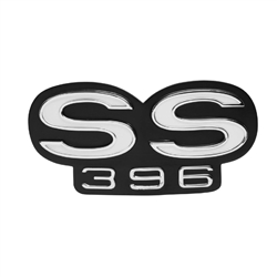 1967 - 1968 Camaro Super Sport SS 396 Grille Emblem, Fits 67 All Models and 68 Models with Rally Sport Grilles, Premium Quality