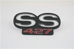 1967 - 1969 Camaro Rear Panel Emblem, Super Sport "SS 427"