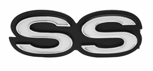 1967 - 1968 Camaro SS Grille Emblem, Super Sport, Fits 1967 SS and 1967 - 1968 SS with RS, Premium