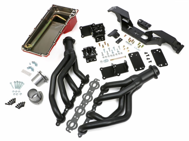 1967 - 1969 Camaro Trans-Dapt LS Swap In A Box Kit with Hedman MAXX Headers For Automatic Transmission