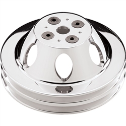 1967 - 1968 Camaro SBC Short Water Pump Billet Aluminum Water Pump Pulley for Small Block, 2 Groove