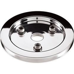 1967 - 1968 Camaro Crank Pulley, Big Block, 1 Groove, Billet, Short Water Pump Setup