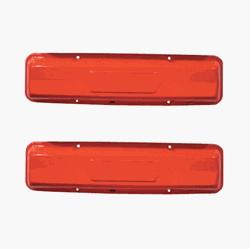 1967 - 1968 Camaro Small Block Chevy Valve Covers, Orange Classics