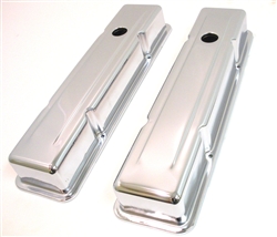 1958 - 1986 Chevy Small Block Chrome Valve Covers