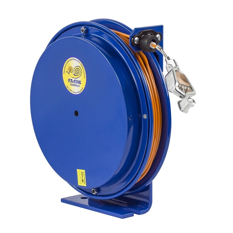 CoxreelsEZ-SDL-100EZ-Coil Safety Series Spring Rewind Static Discharge Cable Reel