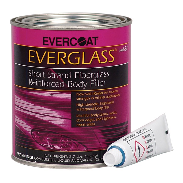 Evercoat Everglass Fiberglass Body Filler, Quart