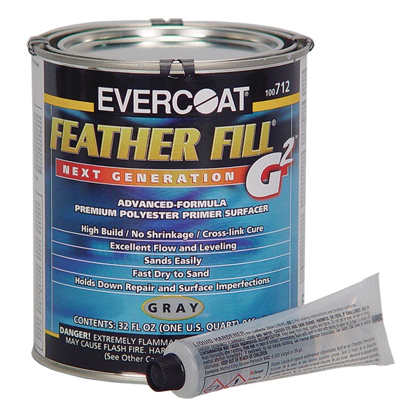 Evercoat Feather Fill G2™ Polyester Primer (2K) - Gray, Qt