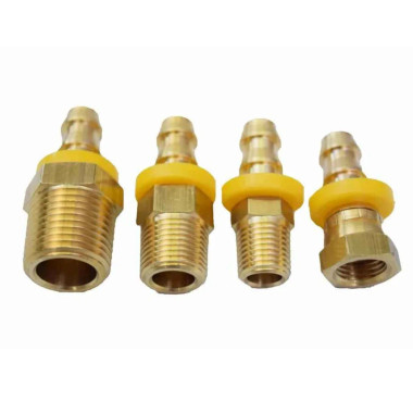 Rapid Air F0244 3/8" Push On Hose Fitting X 1/2" Female Swivel Npt