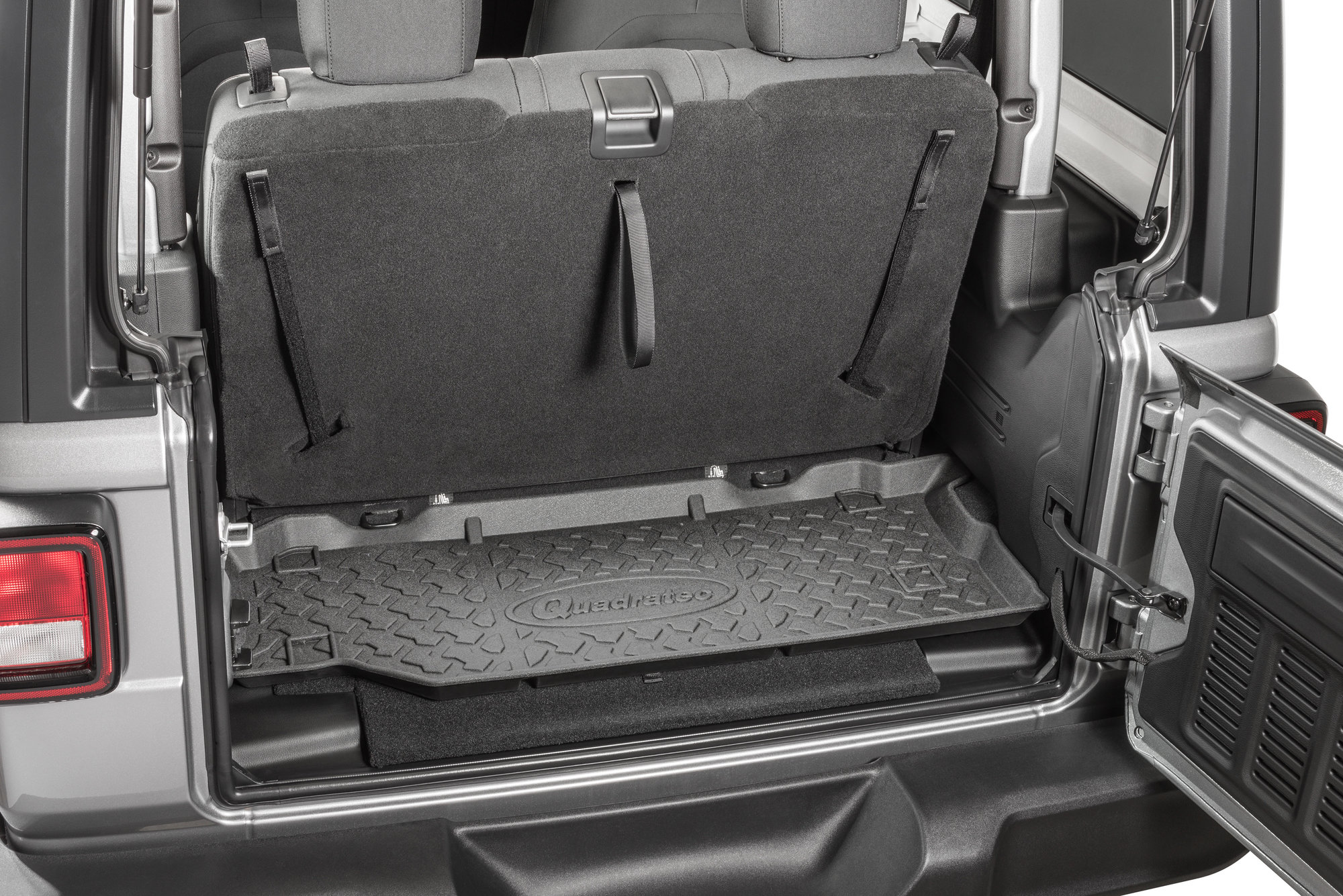 Quadratec Ultimate All Weather Rear Cargo Liner for 18-26 Jeep Wrangler JL 2-Door