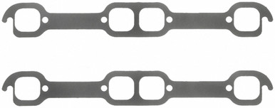 Fel-Pro 18 Deg. SB Chevy Ex. Gsk PORT SIZE 1.74in x 1.6in 1482