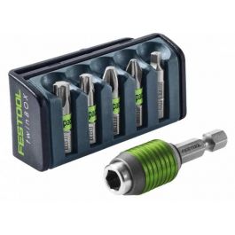 Festool 5pc Impact Driver Bit set w/Lockable 1/4" Bit Holder