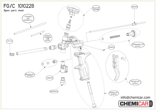 Replacement Parts for FGC Foam Gun