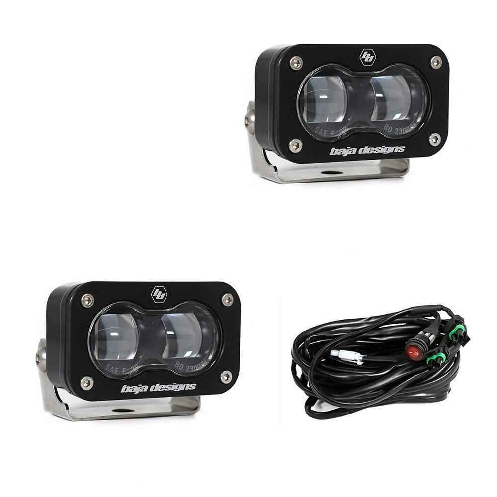 Baja Designs 237801 S2 SAE LED Auxiliary Light Pod Pair