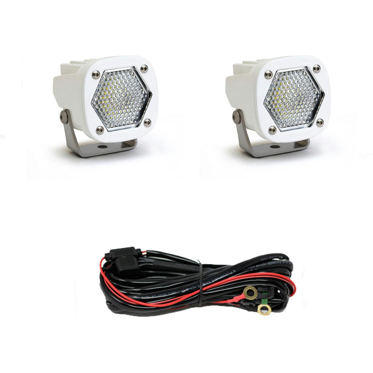 Baja Designs 387805WT S1 White LED Auxiliary Light Pod Pair