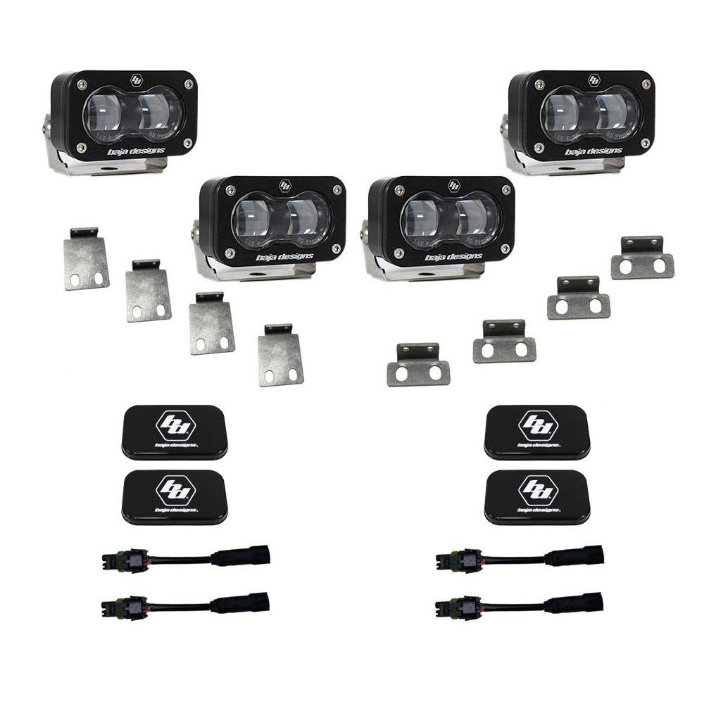 Baja Designs 448166 Ford Raptor S2 SAE Dual Fog Pocket Kit