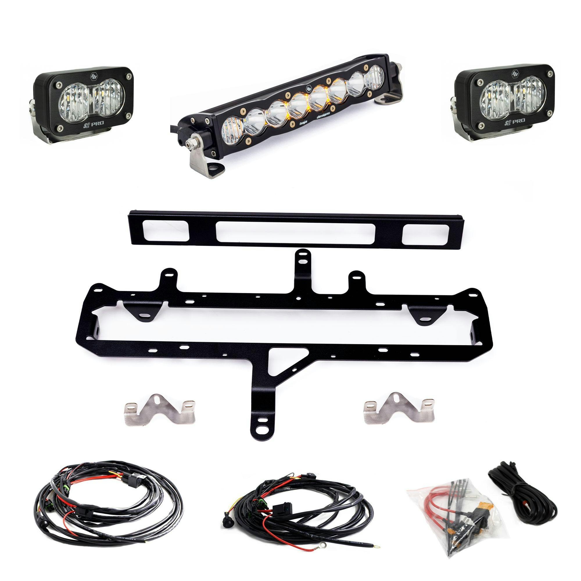 Baja Designs 448253 S8 10-inch/S2 Pro Grille Light Kit