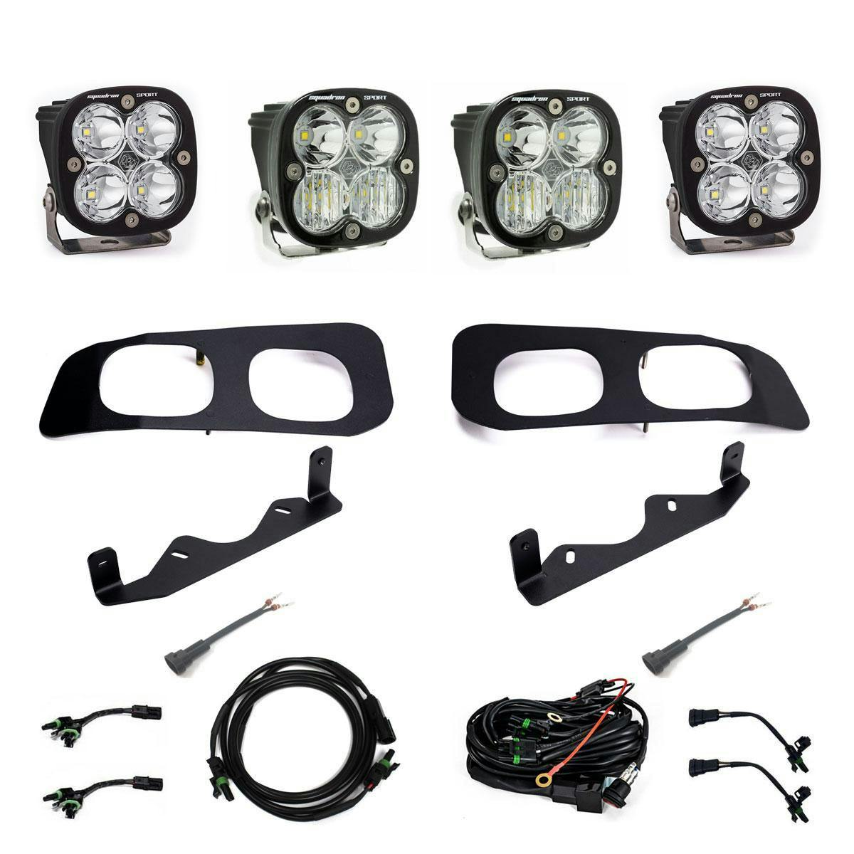 Baja Designs 448257 Ford Squadron Sport Dual Fog Pocket Light Kit