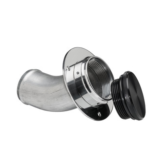 2-1/2" or 64mm Billet Aluminum Filler Neck And Cap (45 DEGREE)