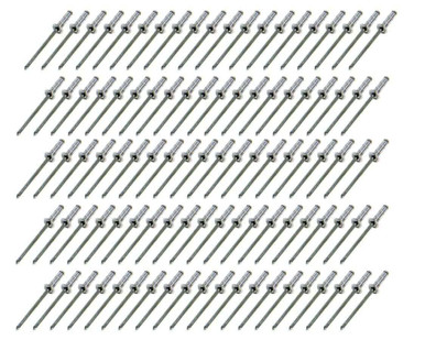 Fivestar Small Head Rivet Silver 100pc 1/8in 815-100S