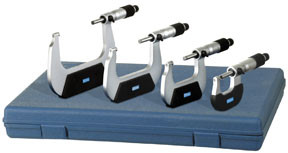 0-4" Outside Inch Micrometer Set, 4pc FOW-72-229-214