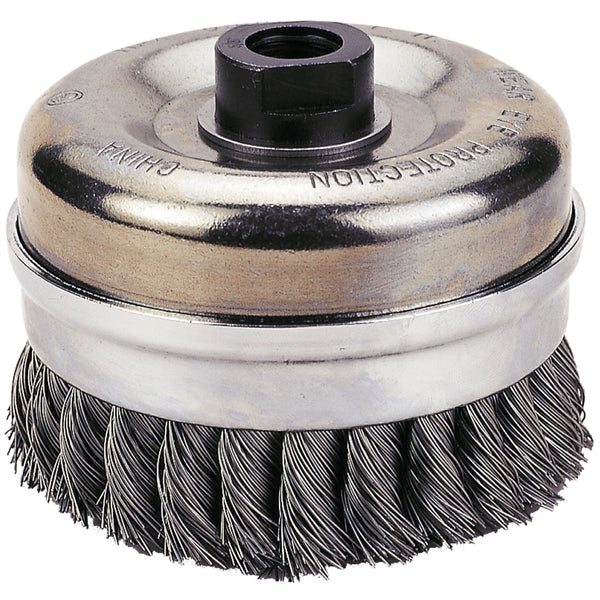 Knot-Type Wire Cup Brush, 6" Diameter FPW1423-2116