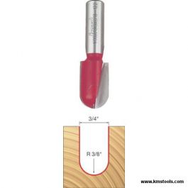 Freud 18-122 1/2 in Shank 3/4" x 1-1/4" Round Nose Bit