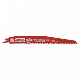 Diablo 9" 4/6TPI Bi-Metal Recip Blade for Nail Embedded Wood - 25pk