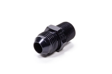 Fragola Straight Adapter Fitting #8 x 1/4 MPT Black 481607-BL