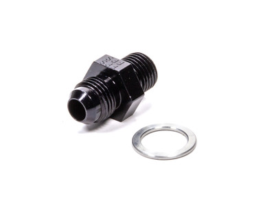 Fragola Trans Adapter Fitting #6 x 1/4 MPT Black 481670-BL
