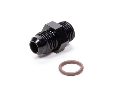 Fragola #6 x 9/16-18 (#6) Radius O-Ring Fitting Black 495100-BL