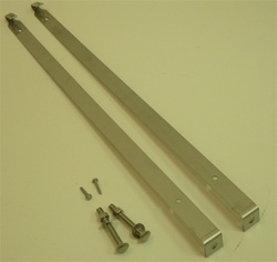 1967 - 1969 Camaro Stainless Steel Fuel Gas Tank Straps, Smooth