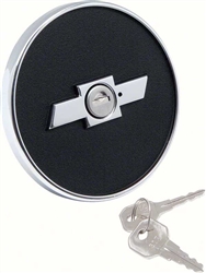 1967 - 1968 Camaro Fuel Gas Cap with Bow Tie Logo, Locking