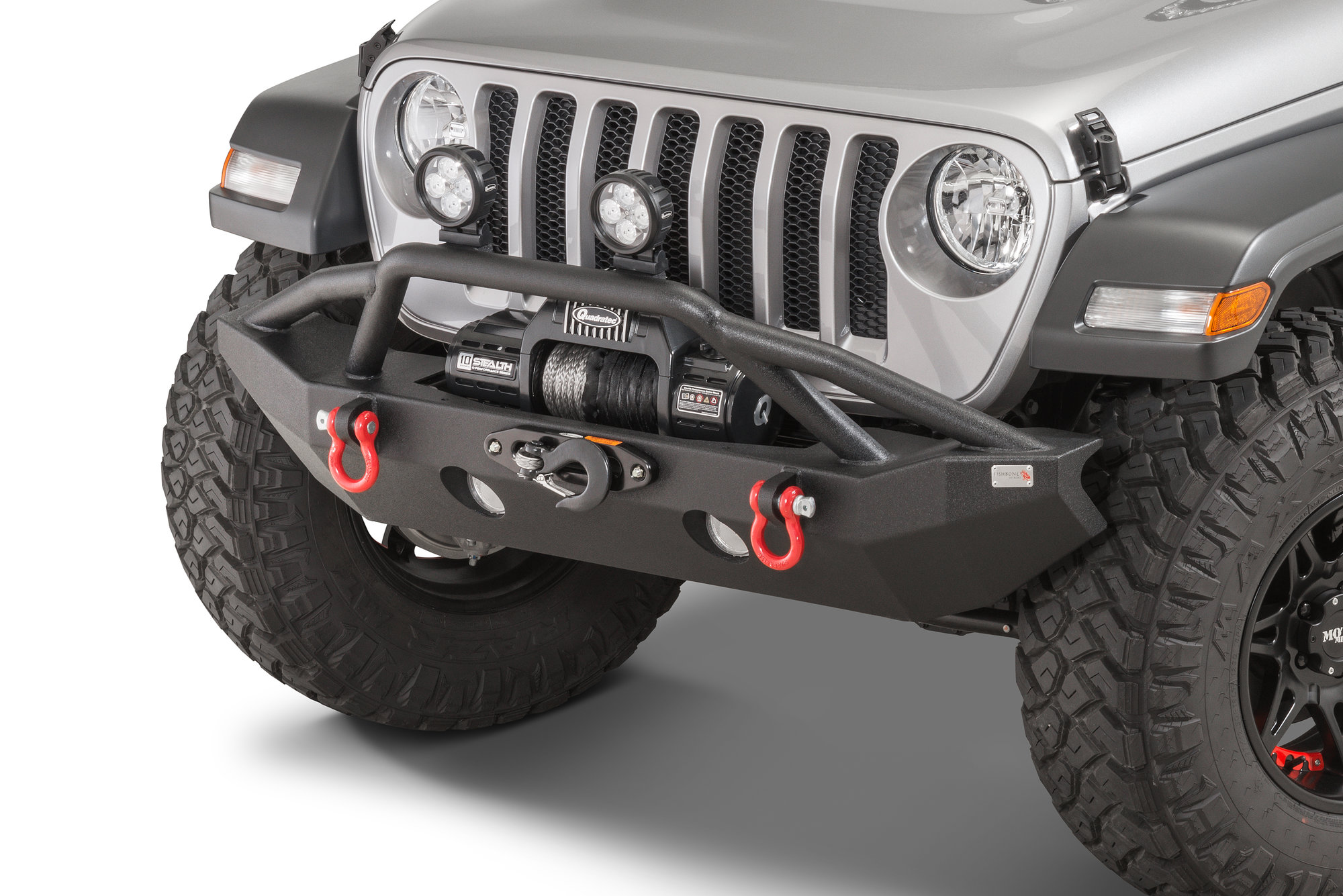 Fishbone Offroad FB22088 Mid-Width Front Bumper for 18-26 Jeep Wrangler JL & Gladiator JT