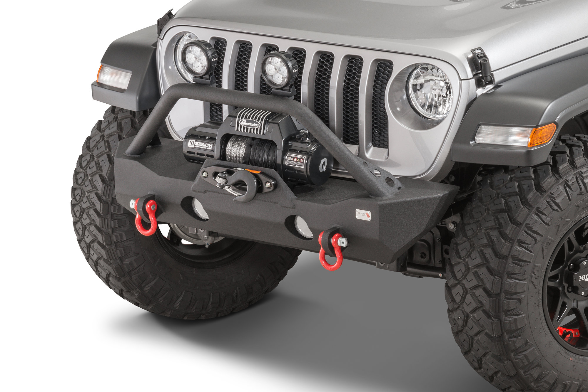 Fishbone Offroad FB22090 Mako Stubby Front Bumperfor 18-26 Jeep Wrangler JL & Gladiator JT