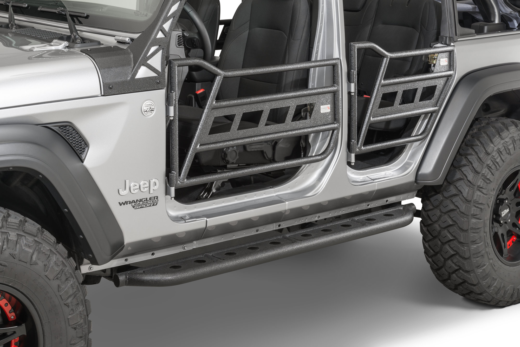 Fishbone Offroad FB24086 Front and Rear Tube Doors for 18-26 Jeep Wrangler JL Unlimited & Gladiator JT