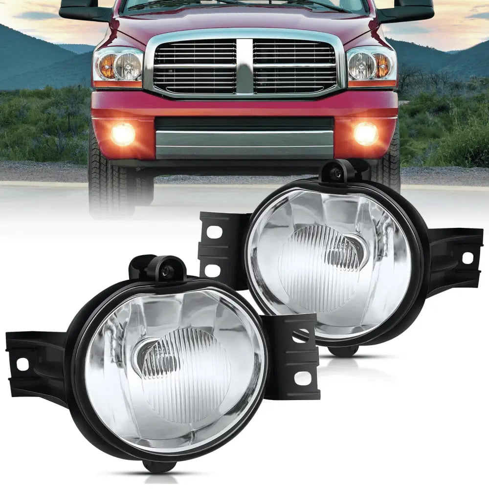 2002 2003 2004 2005 2006 2007 2008 Dodge Ram 1500; 2003 2004 2005 2006 2007 2008 2009 Ram 2500 3500; 2004 Durango 2nd Generation 2005 2006 Durango Fog Lights Assembly 9006 55W bulbs