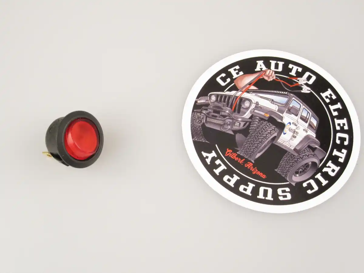 Fully Illuminated Round Rocker Switch – ON/OFF